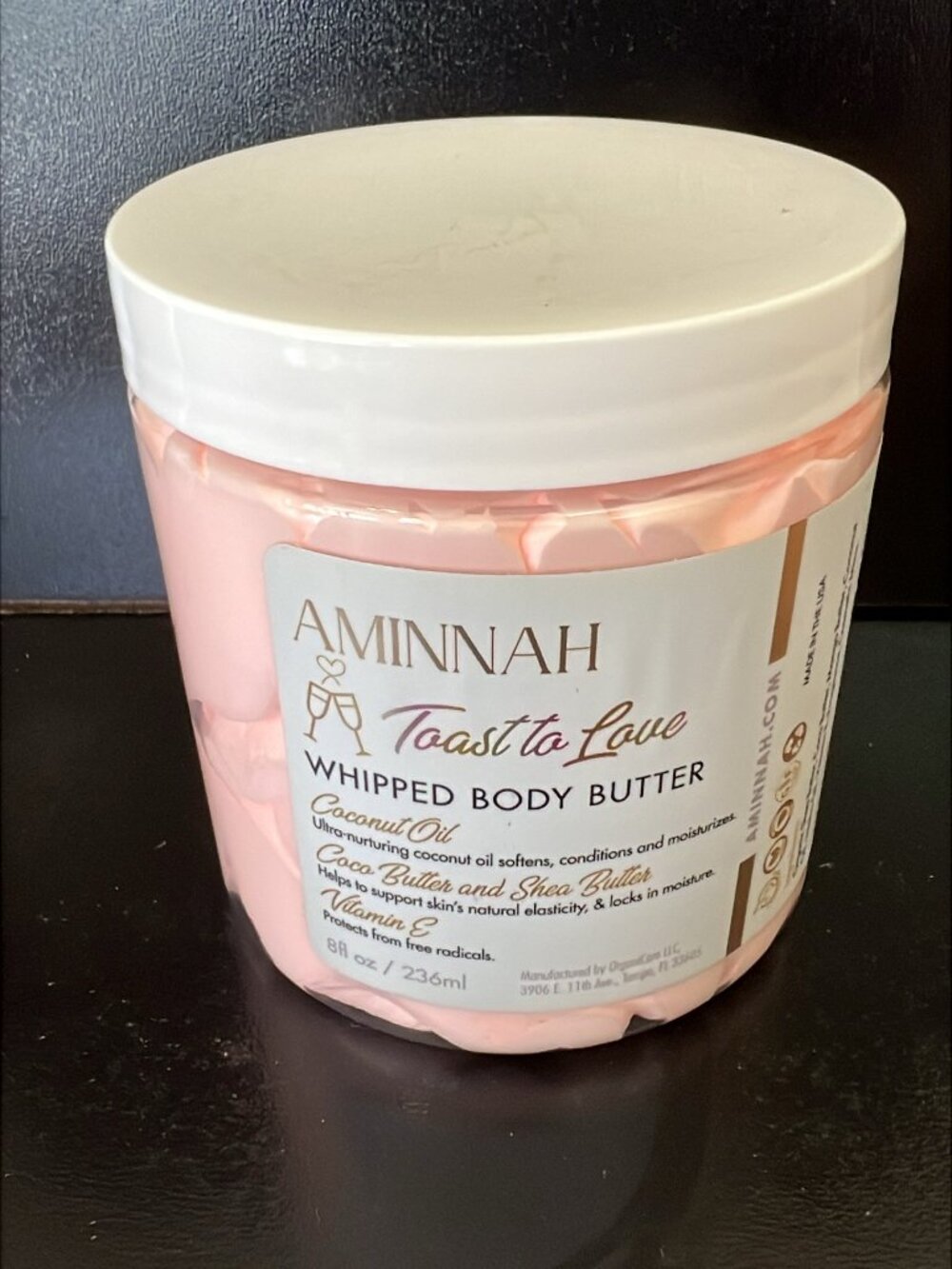 Aminnah Toast to Love Whipped Body Butter 8oz New